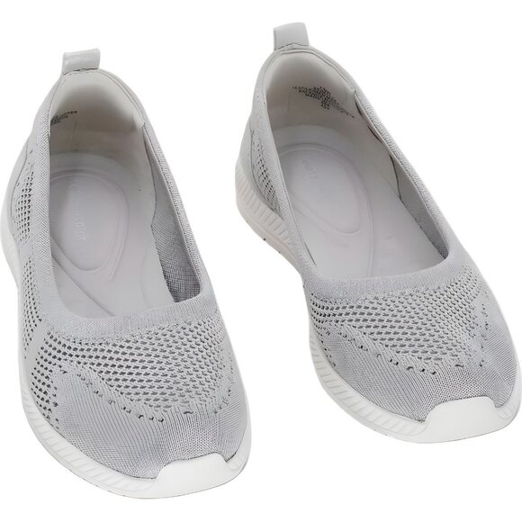 Easy Spirit Glitz Slip-On Comfort Flats Silver Taupe Women US 7.5W - Picture 1 of 6